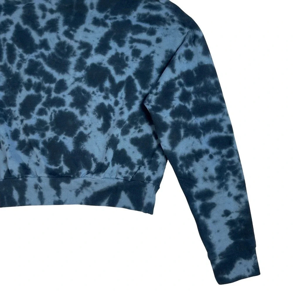 Tie Dye Cropped Sweatshirt Women's XS Athleisure Boho Y2K Indie